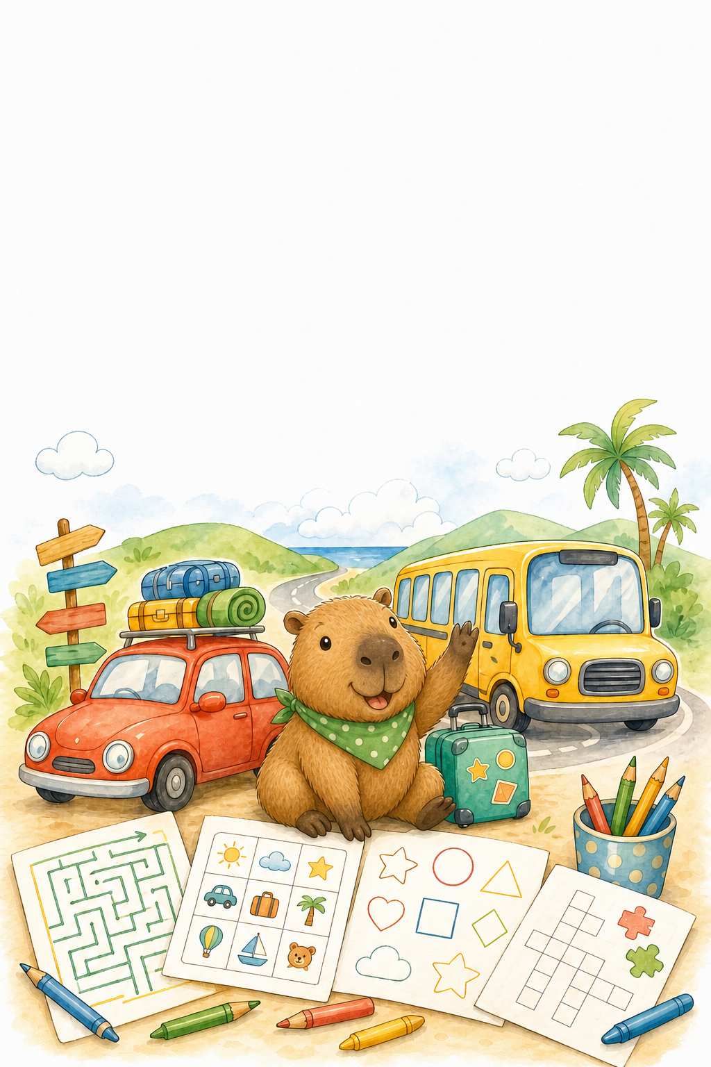 Capibara travel activity pack cover
